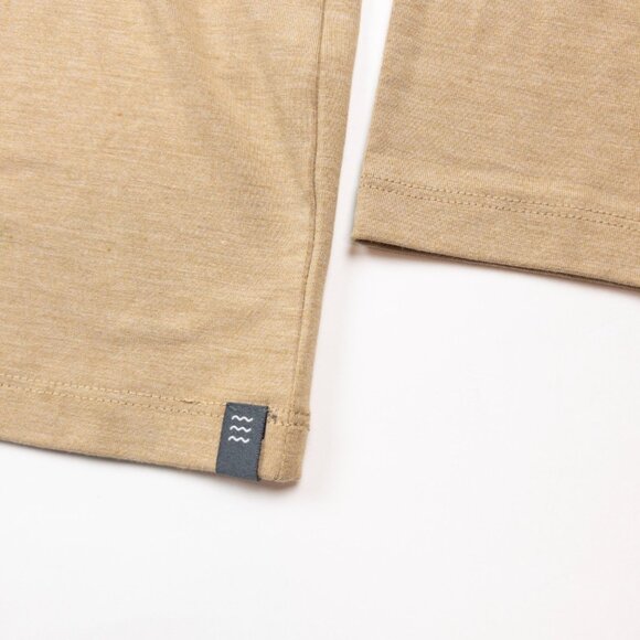 Free Fly Henley Shirt Men's 2XL Beige Bamboo Blend Long Sleeve Performance UPF - Picture 7 of 13